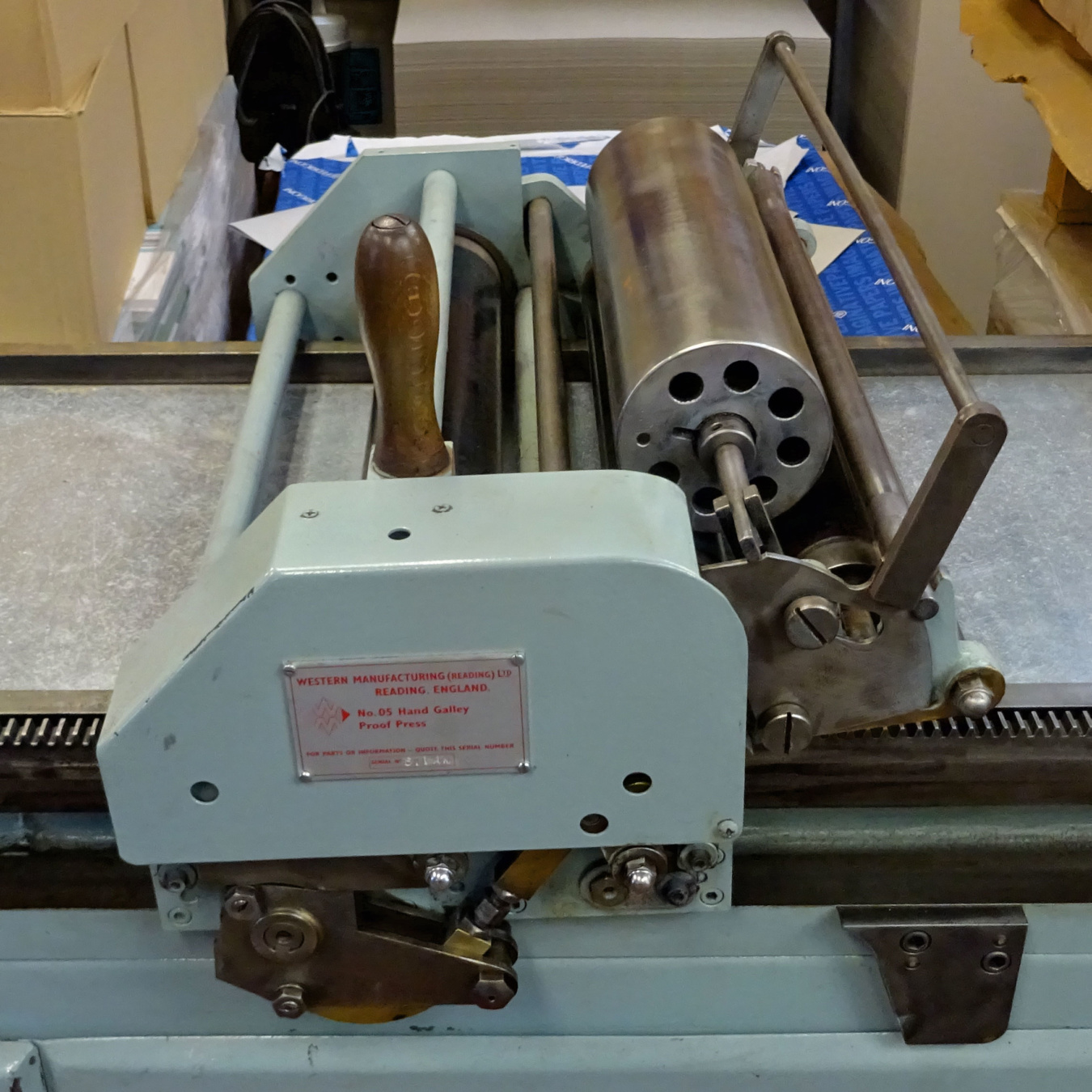 Western Number 5 galley proofing press for sale